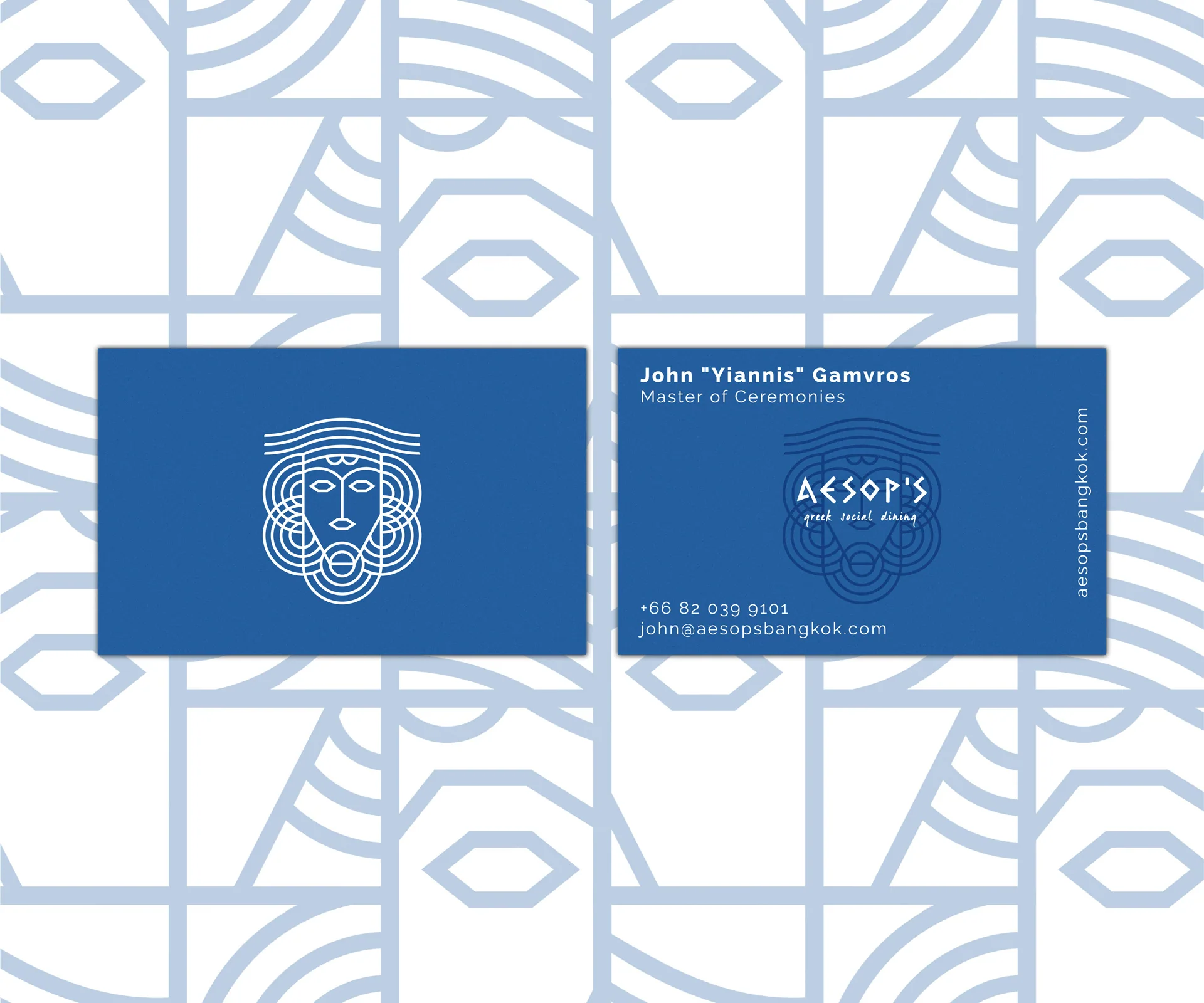 Aesop's — Greek Social Dining — Artwork outline
