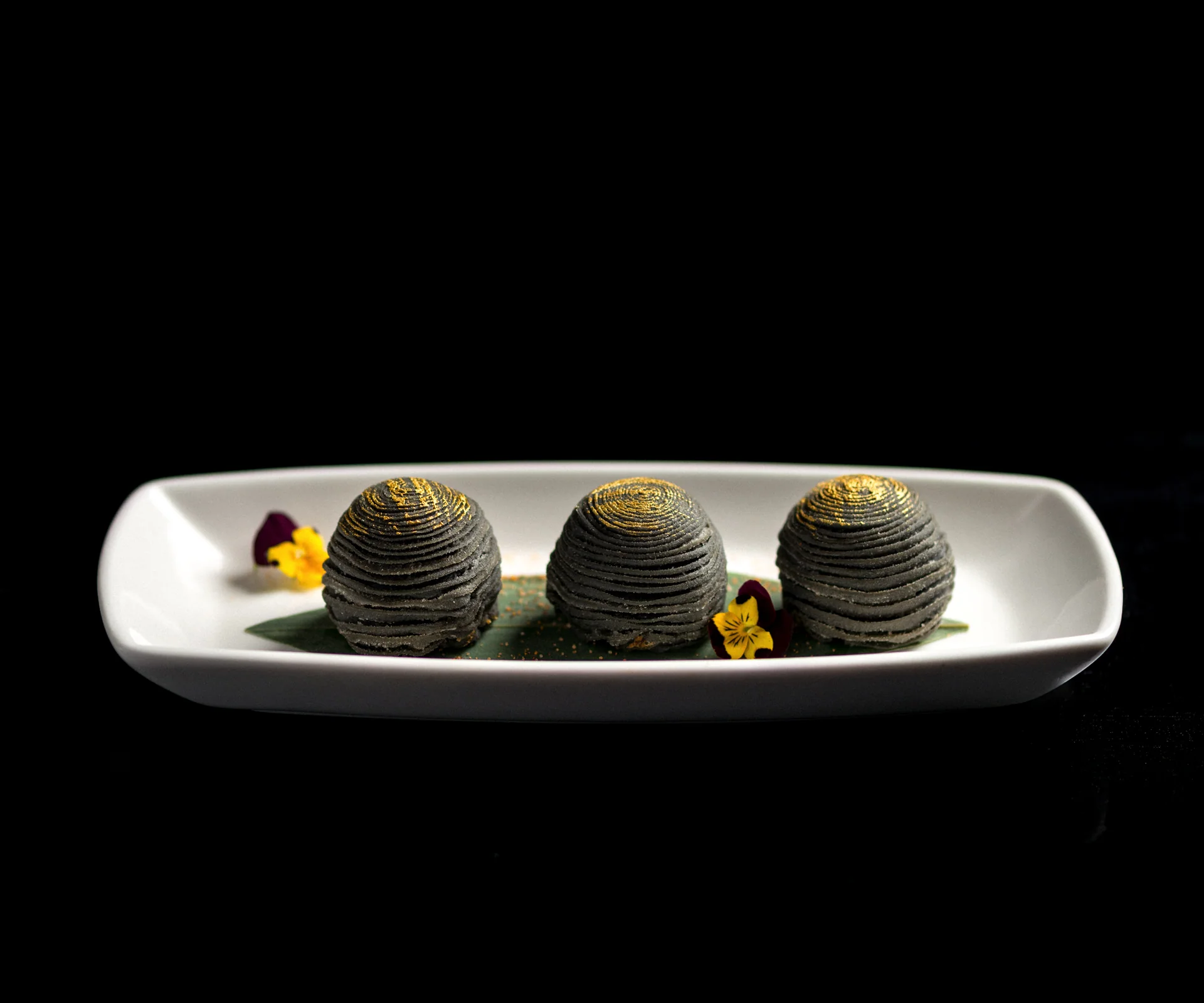 Retouched Hakkasan food image for dinner menus and social media
